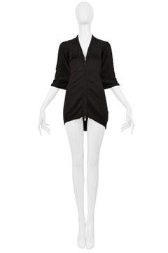 Y's By Yohji Yamamoto Brown Cardigan Sweater With Zipper 2001-02