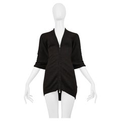 Y
s By Yohji Yamamoto Cardigan marron Pull avec fermeture éclair 2001-02