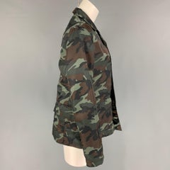 Y's by YOHJI YAMAMOTO Größe L Grün Braun Nylon Jacke Blazer