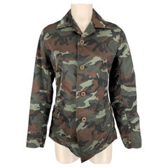 Y's by YOHJI YAMAMOTO Größe L Grün Braun Nylon Jacke Blazer