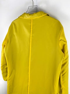 Y's Yellow Puffer Trench Coat