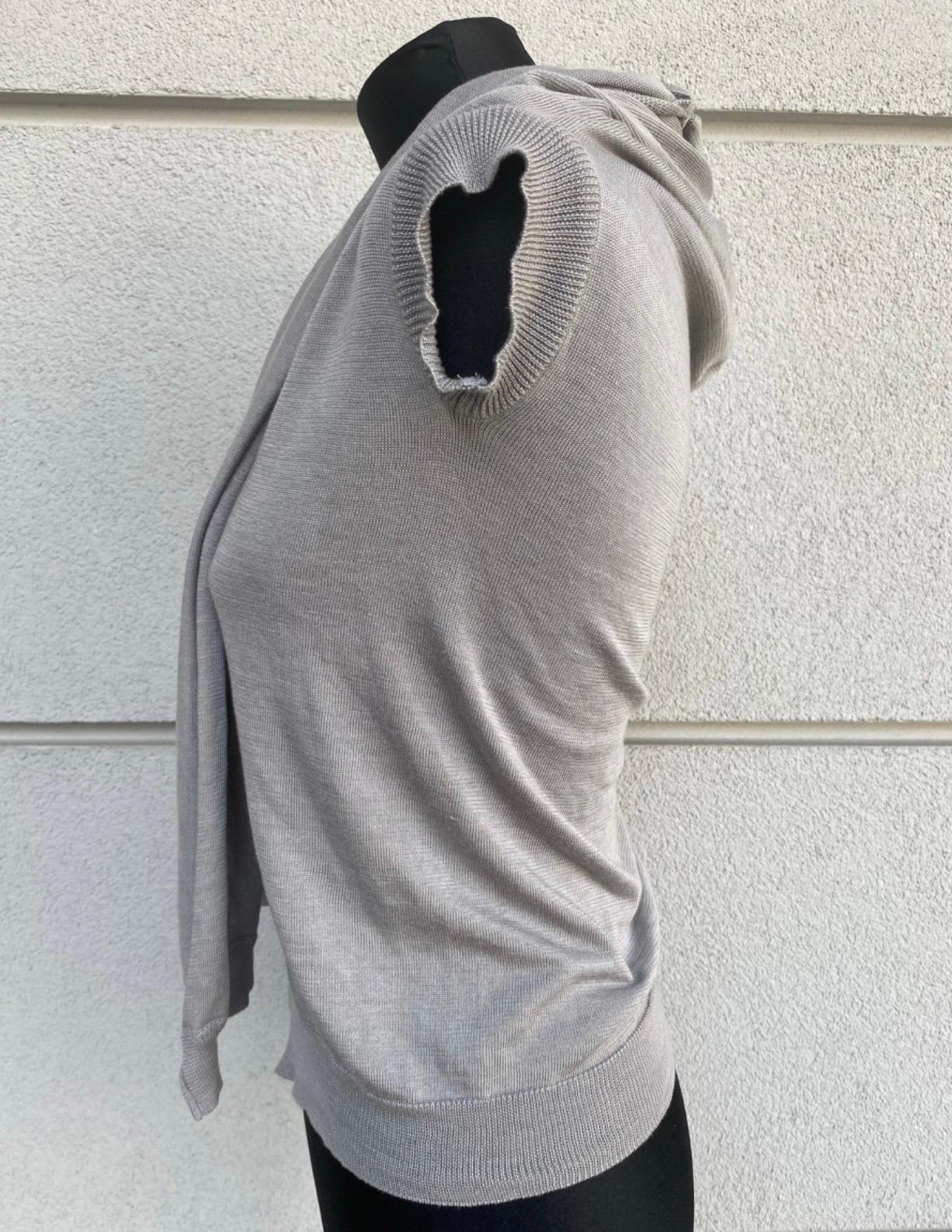 Gray Y’s Yohji Yamamoto grey silk Cardigan