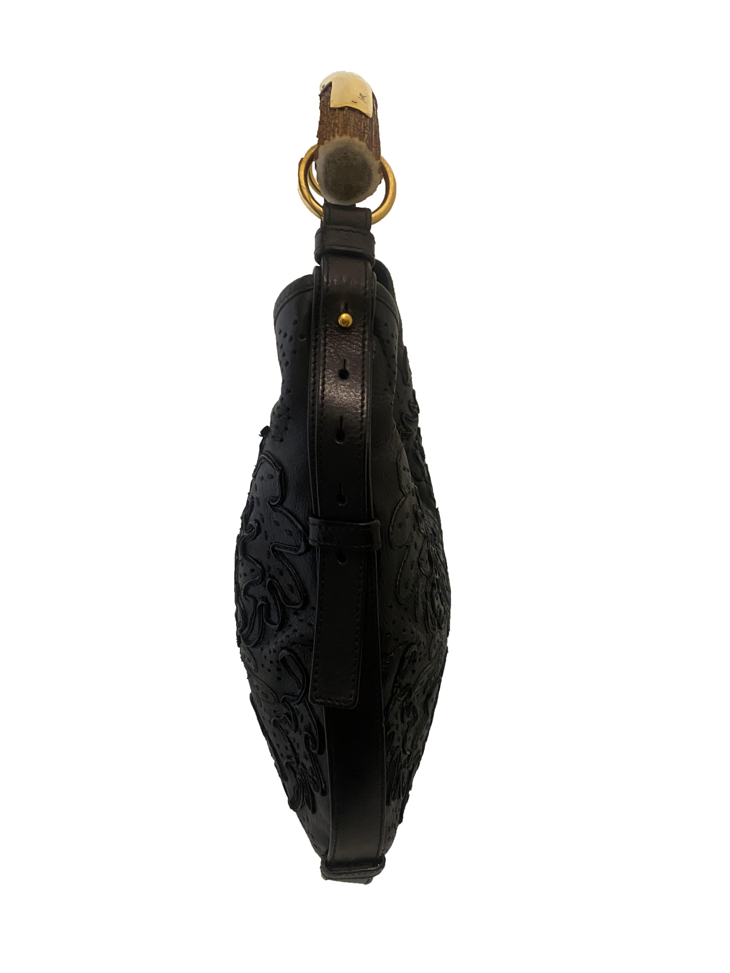 YSL Applique Leather Mombassa Bag - Tom Ford era In Good Condition For Sale In Glasgow, GB