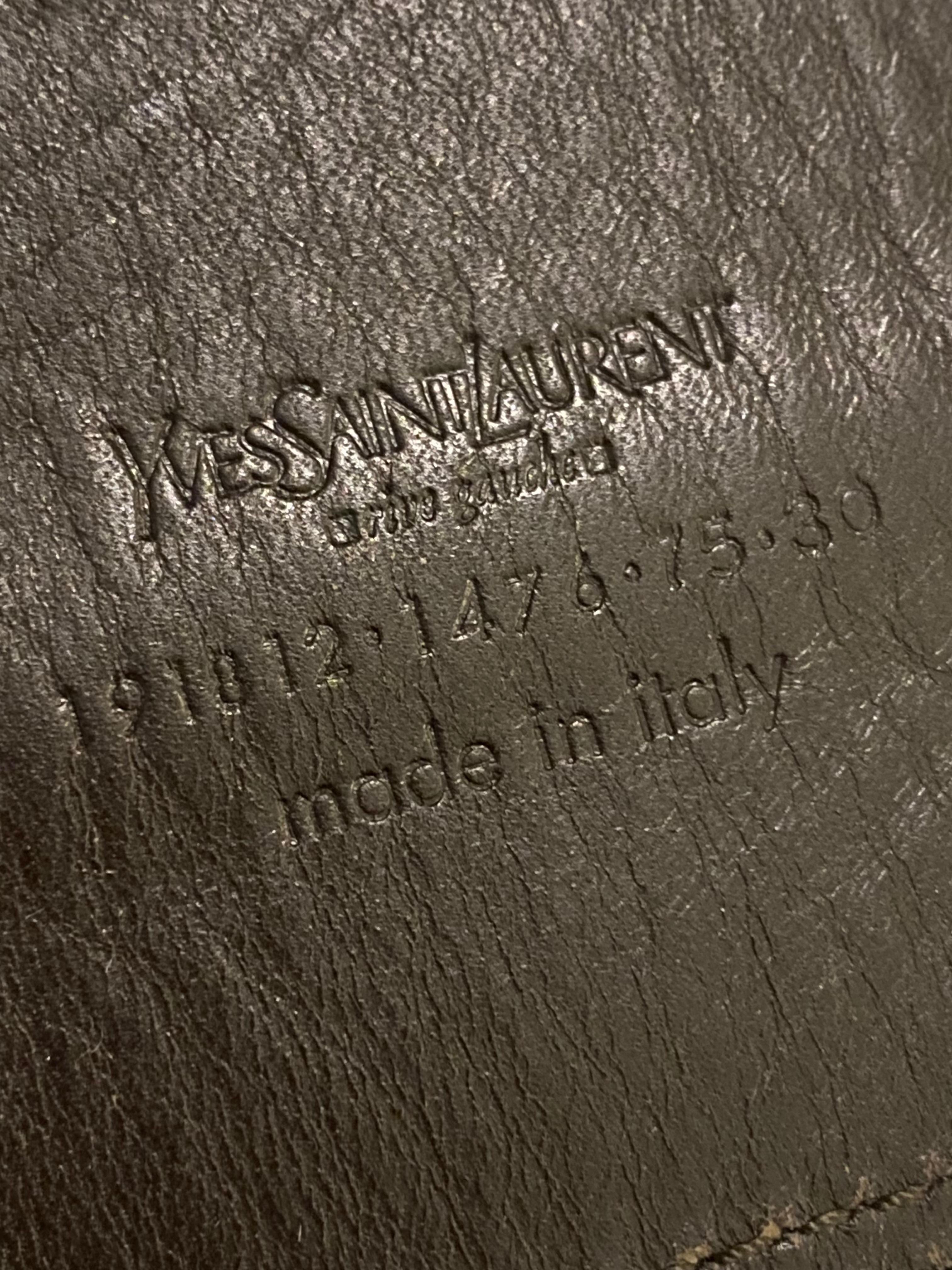 YSL Applique Leather Mombassa Bag - Tom Ford era For Sale 2