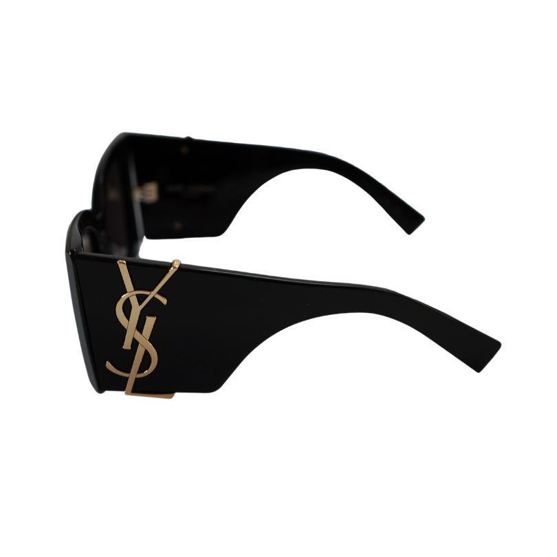 YSL Black BLAZE Oversized Cat eye Saint Laurent Sunglasses 1