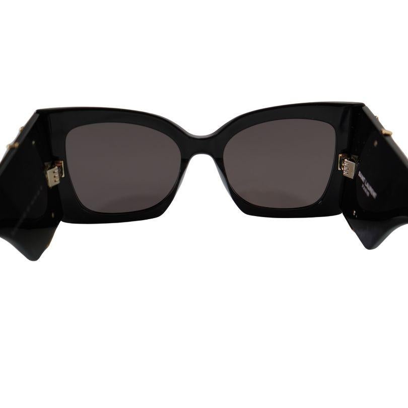 YSL Black BLAZE Oversized Cat eye Saint Laurent Sunglasses 2