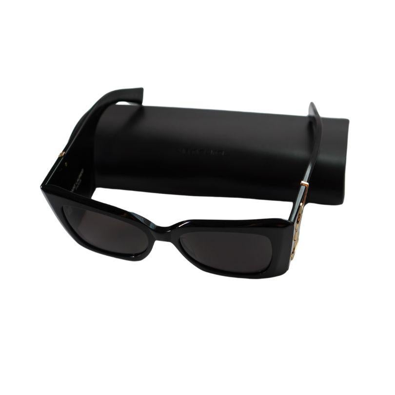 YSL Black BLAZE Oversized Cat eye Saint Laurent Sunglasses 5