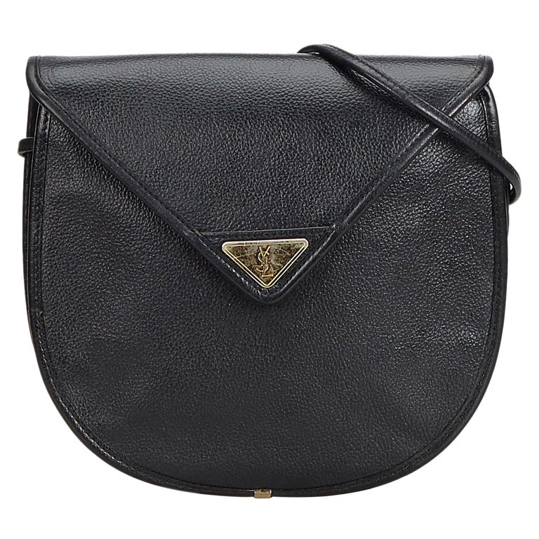 Ysl Black Leather Crossbody Bag France