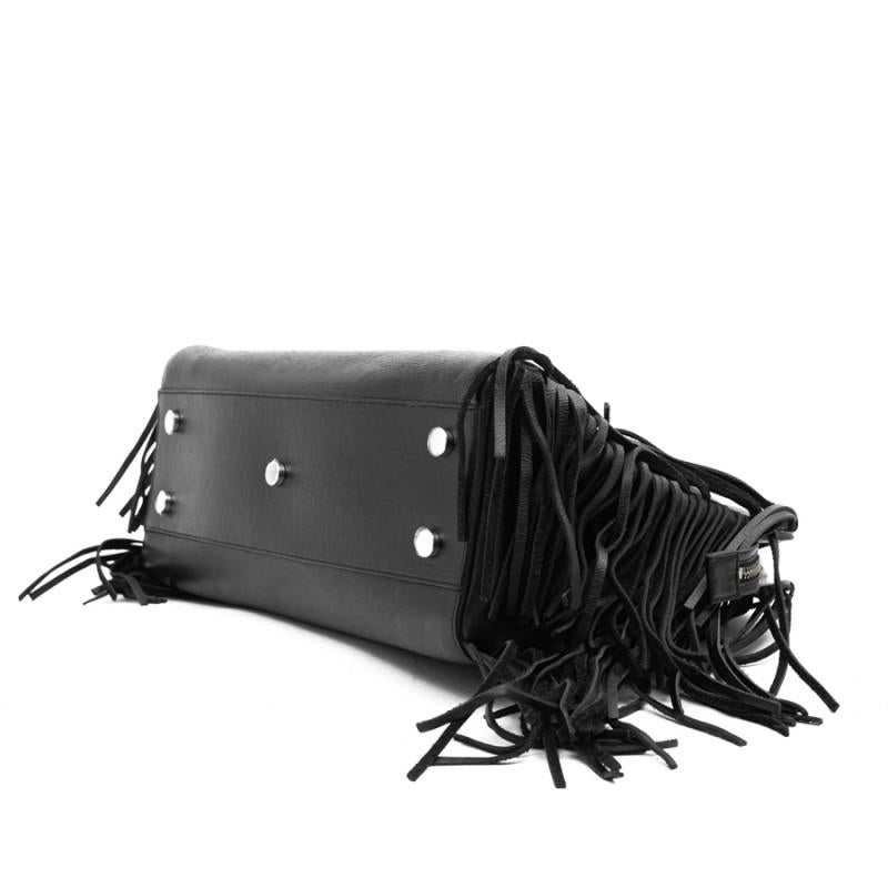 YSL Black Leather Shopping Bag 3