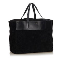YSL Black Reversible East West Shopping Bag