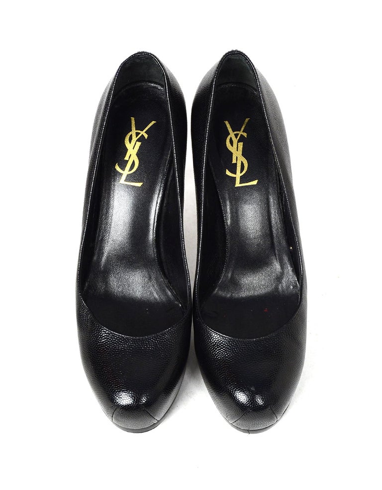 ysl leather pumps