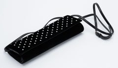 YSL Black Velvet Studded Crystals Bag