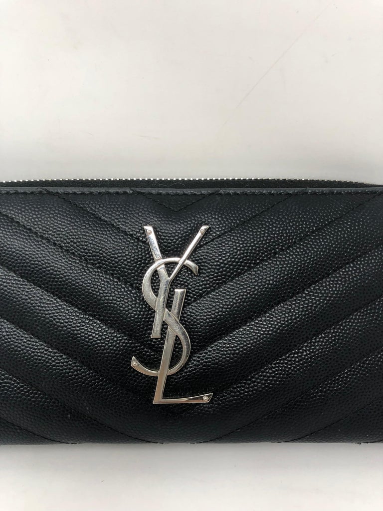 YSL Black Wallet at 1stdibs