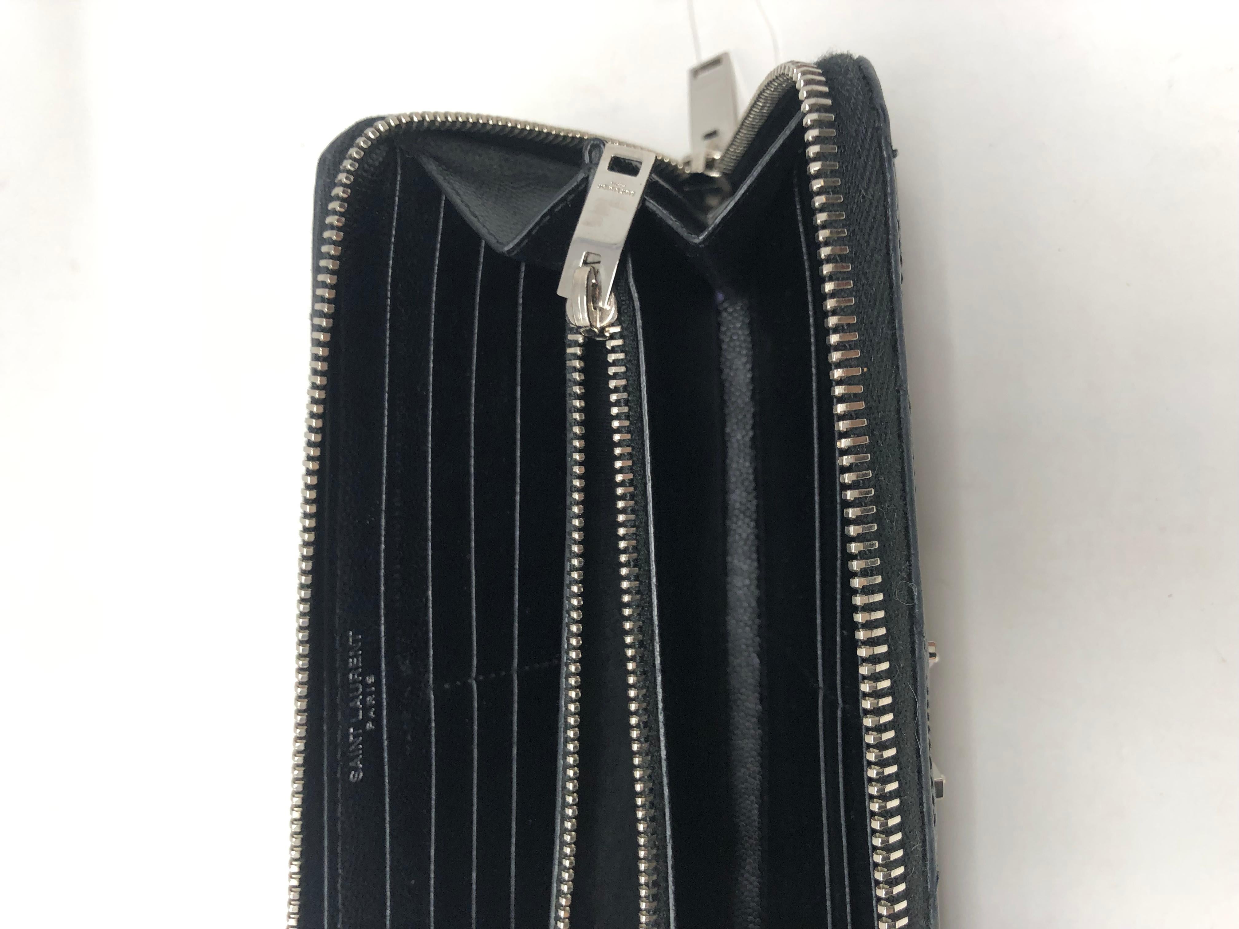 YSL Black Wallet 3