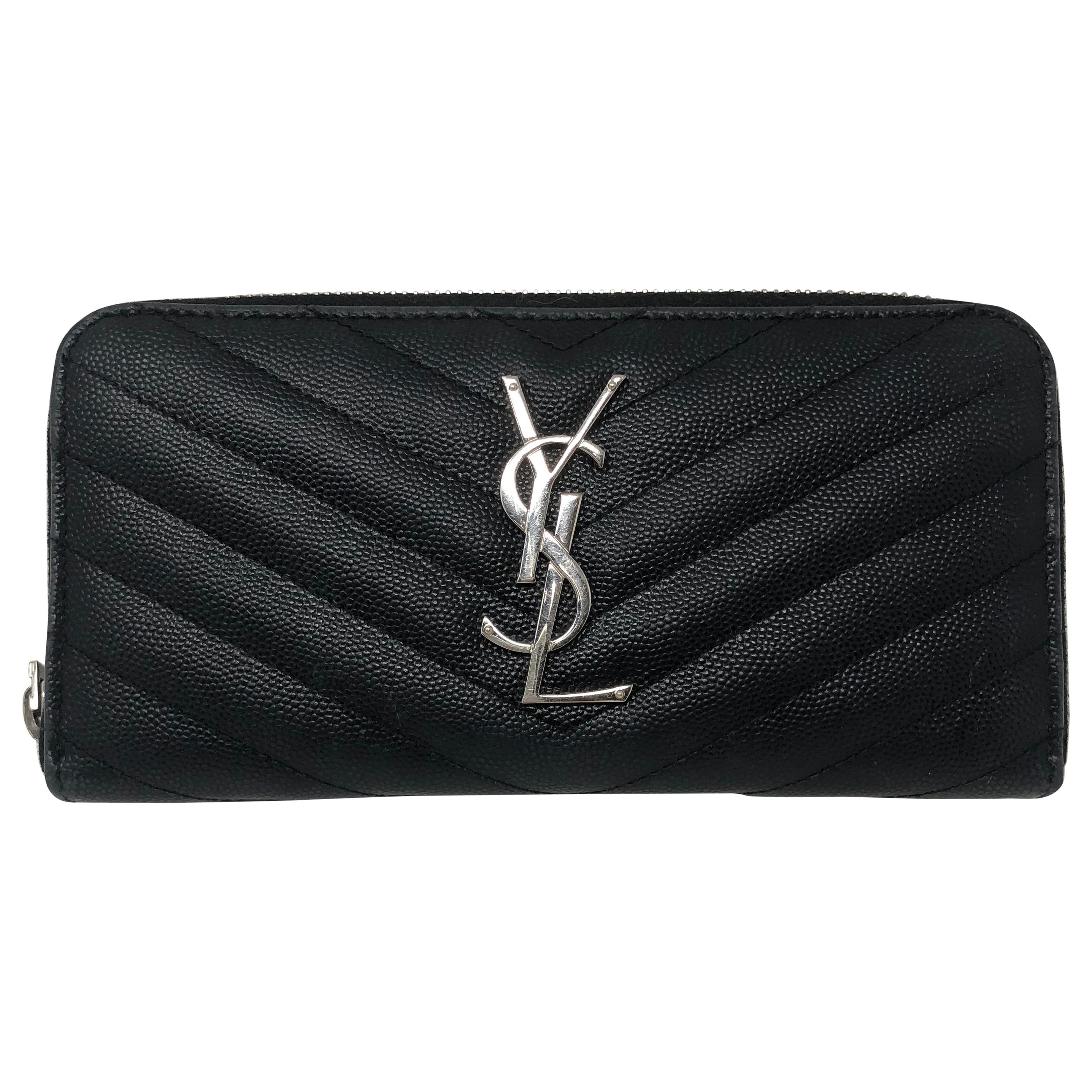 YSL Black Wallet