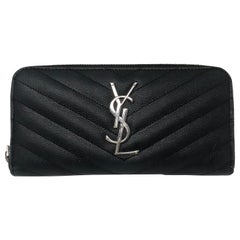 Used YSL Black Wallet