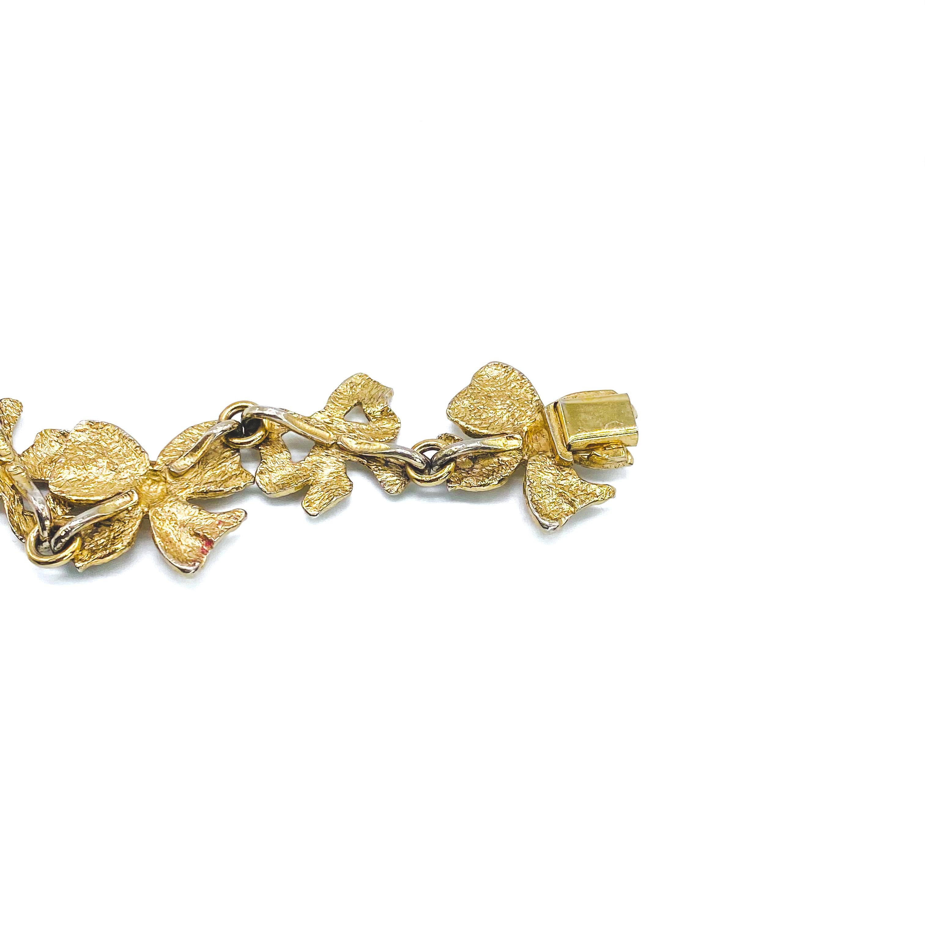 YSL Gold Plated Bracelet Vintage 1980s 1