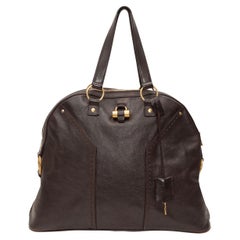 YSL Brown Muse Leather Handbag Bag