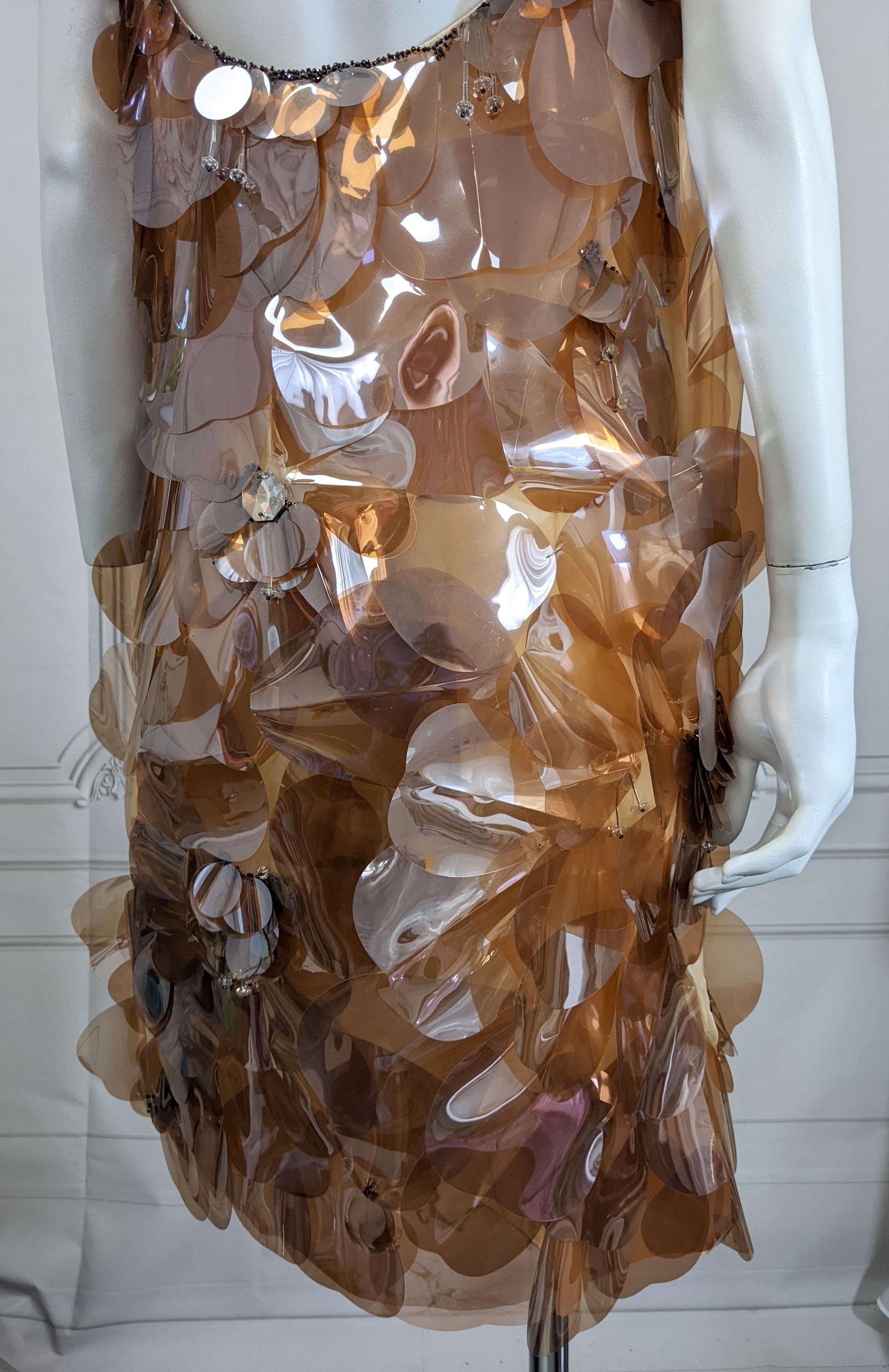 YSL by Alber Elbaz Heart Paillette Mini Dress. S/S 2000 For Sale 4