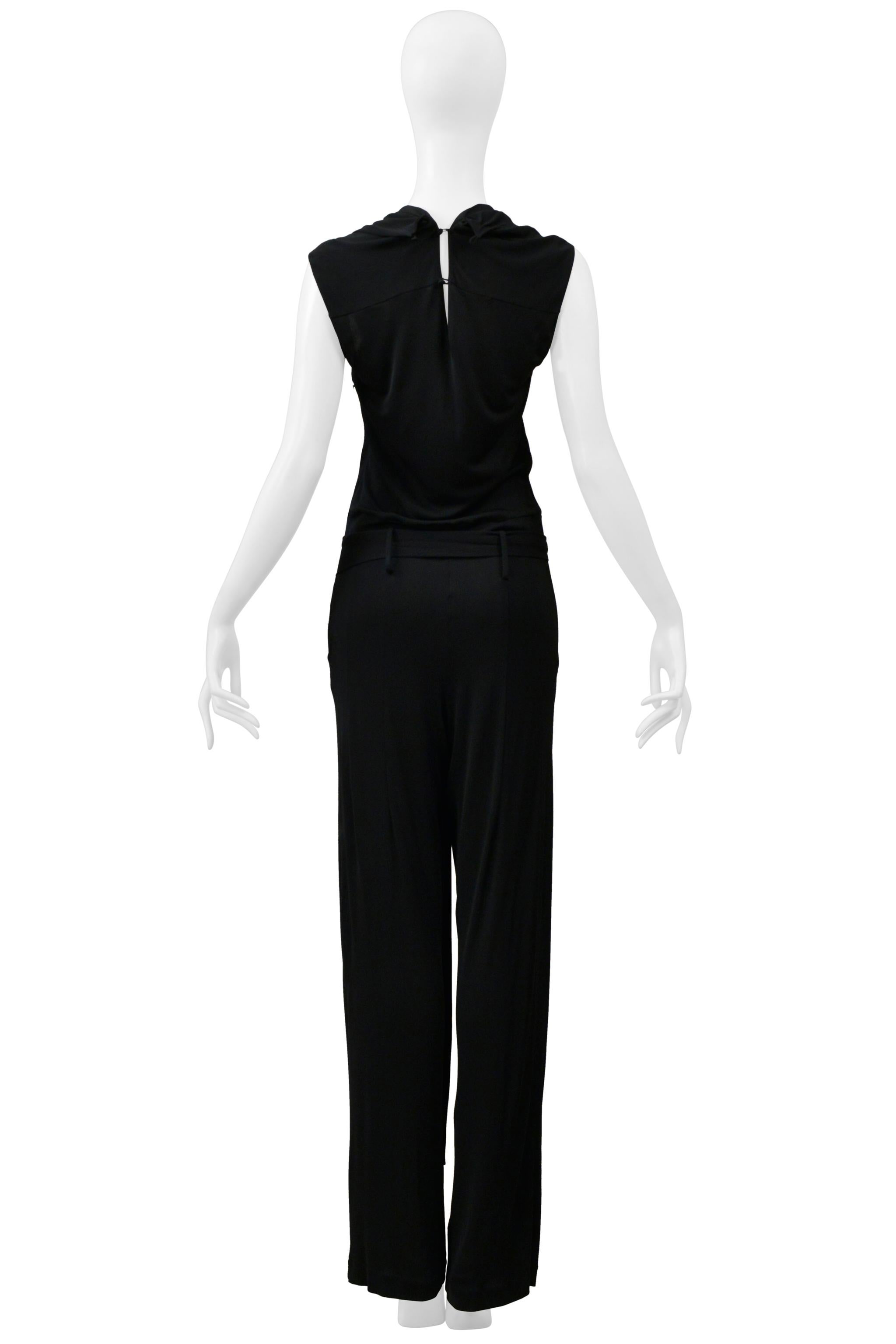 Women's Ysl By Stefano Pilati Black Jumpsuit For Sale