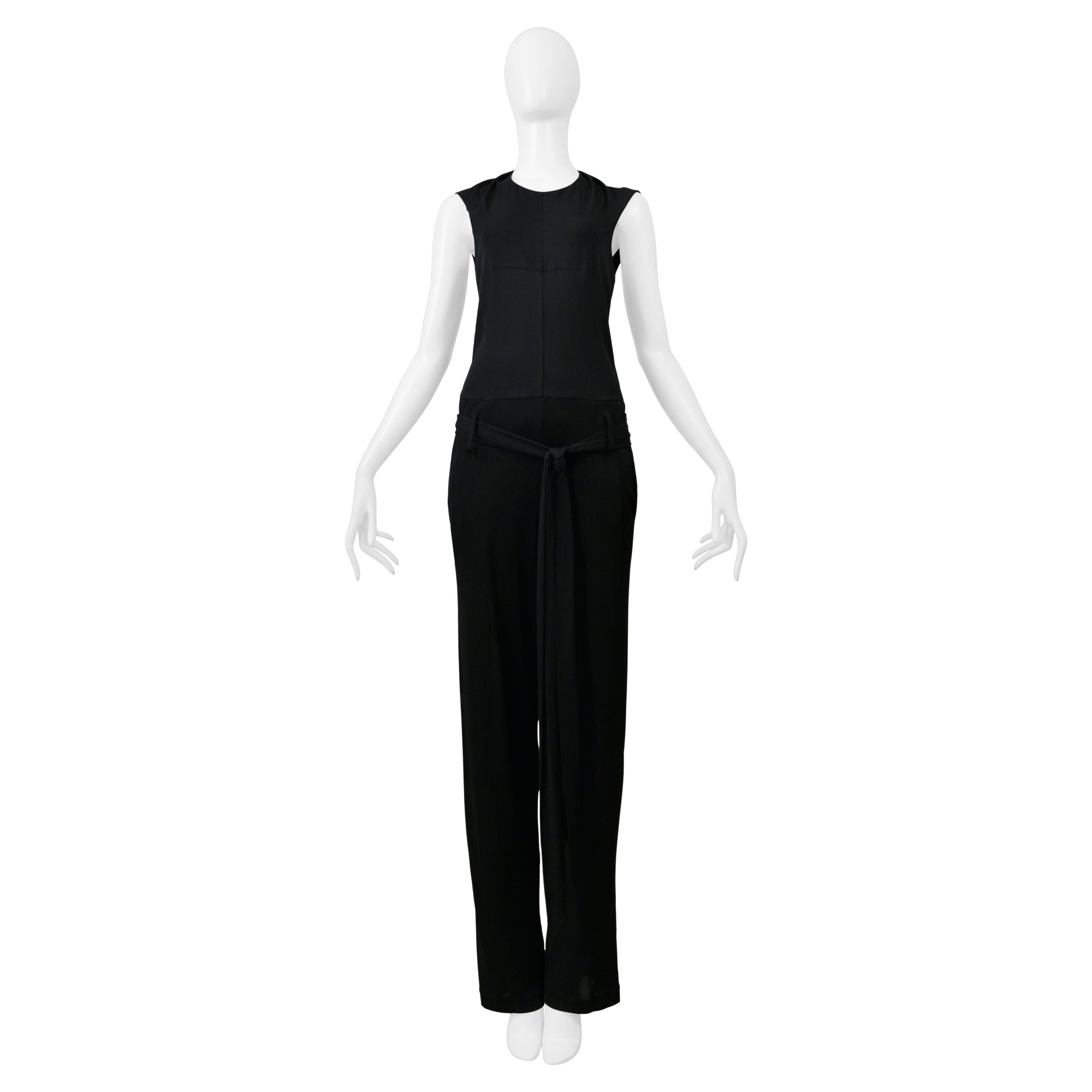 Ysl By Stefano Pilati Black Jumpsuit For Sale