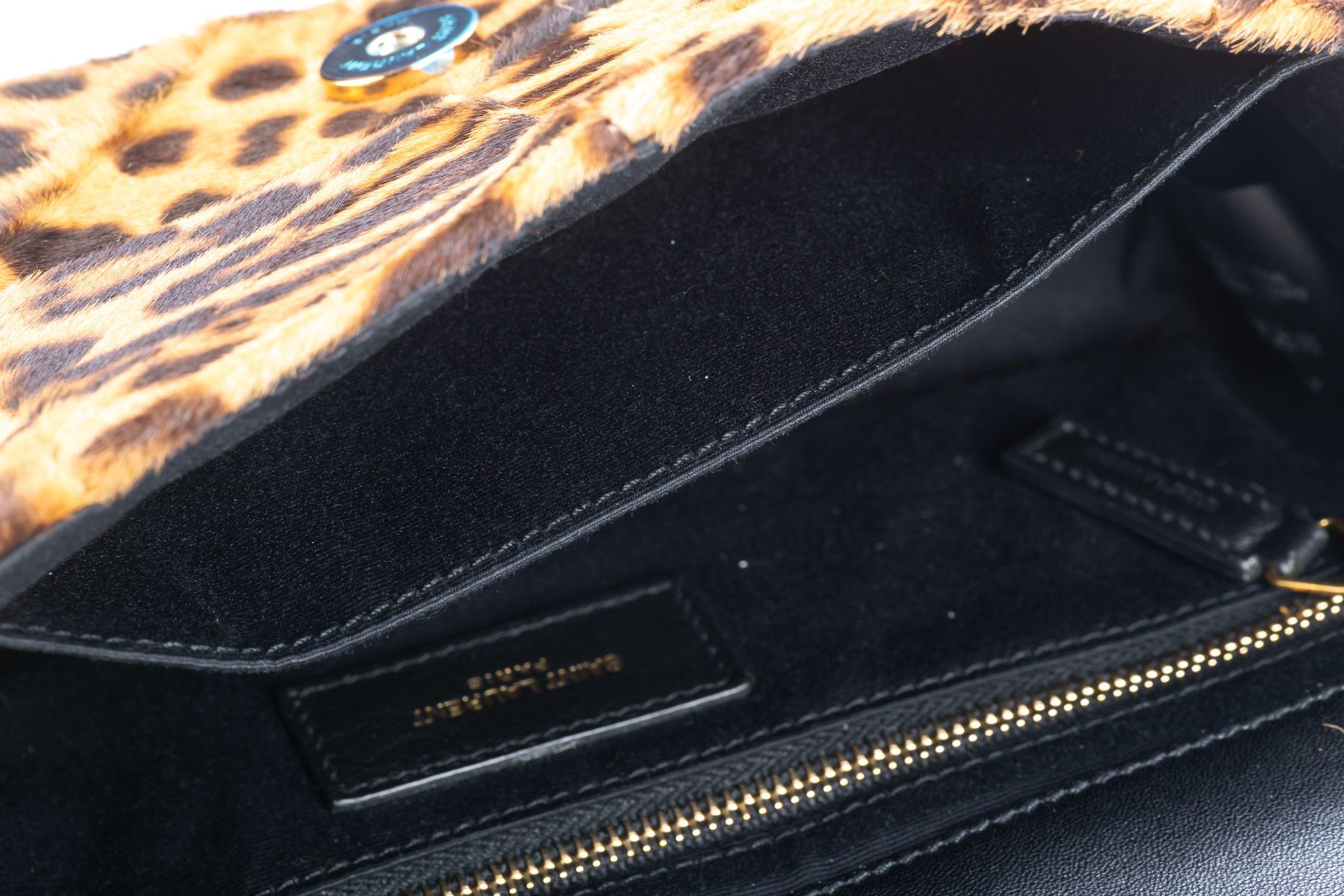 YSL Cheetah Print BN Pony Hair Handbag 5