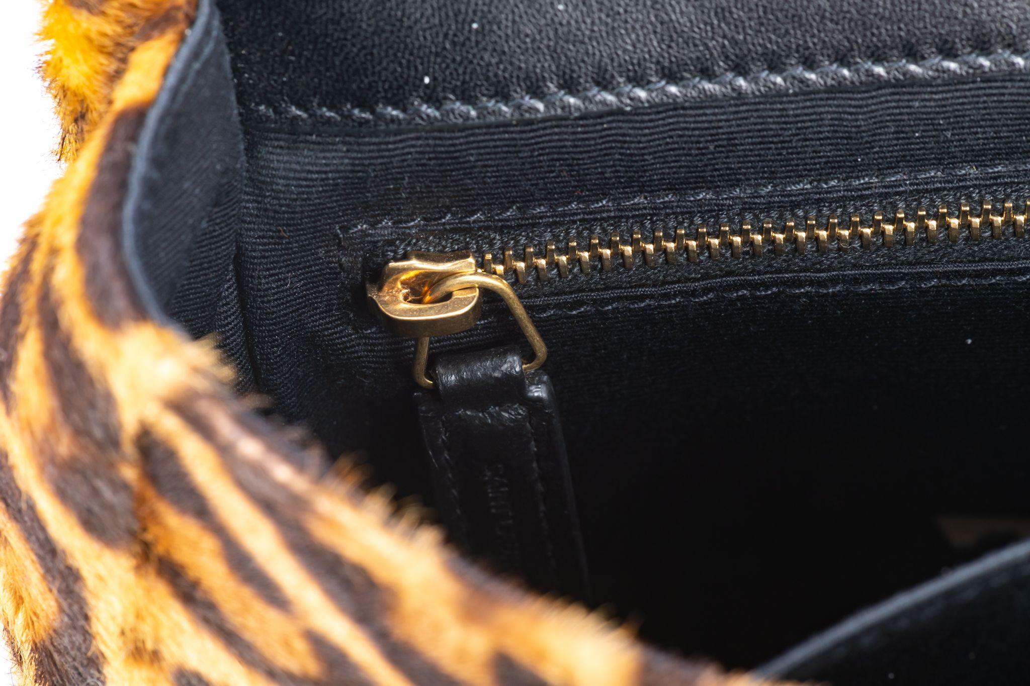 YSL Cheetah Print BN Pony Hair Handbag 8