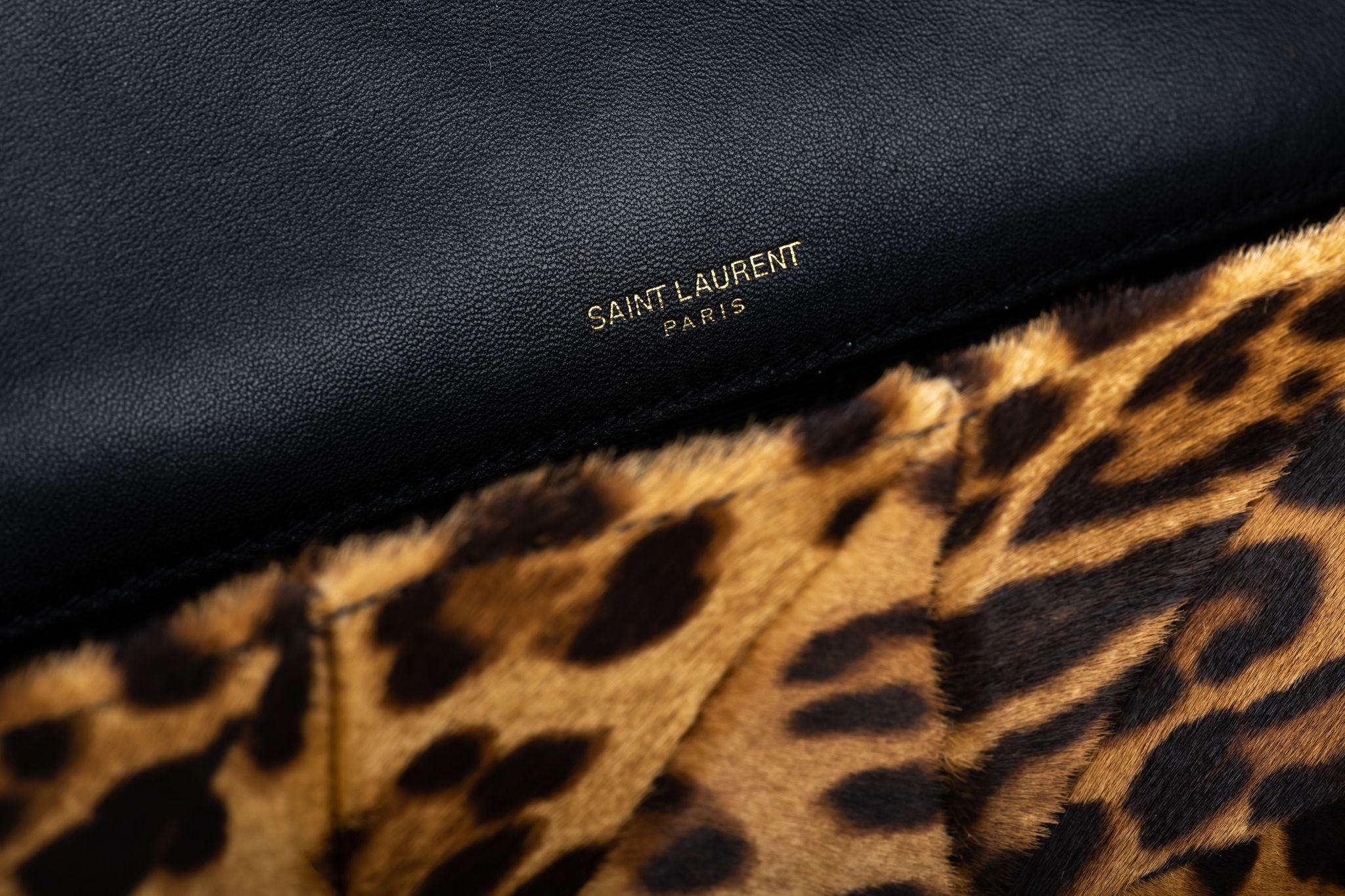 YSL Cheetah Print BN Pony Hair Handbag 9