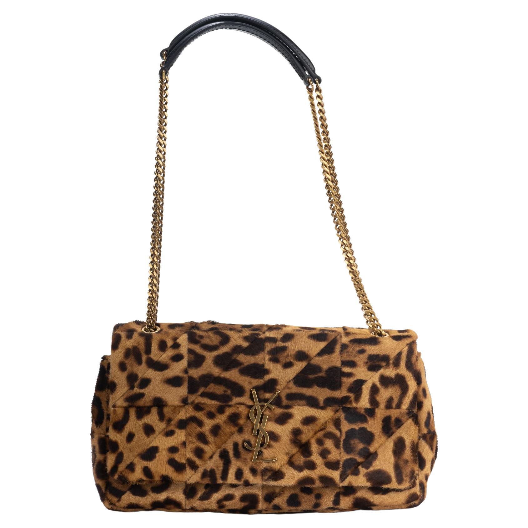 YSL Cheetah Print BN Pony Hair Handbag For Sale at 1stDibs