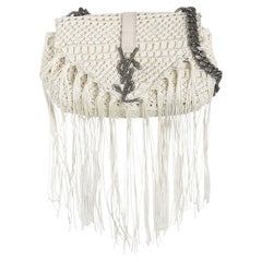 YSL Classic Monogram Sac à franges au crochet