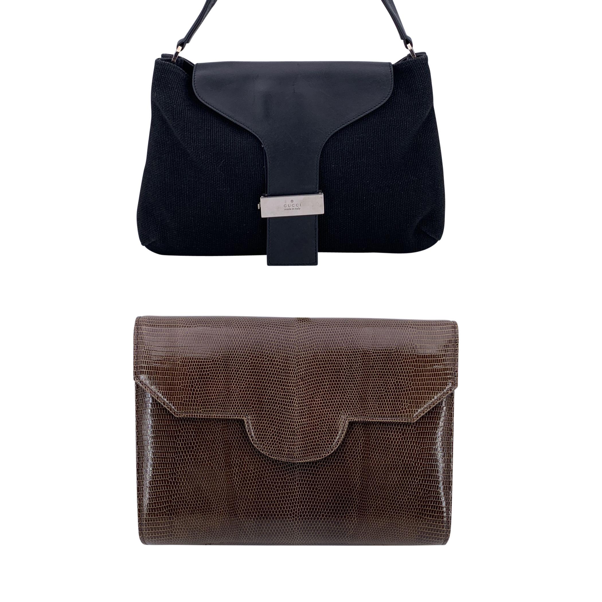 YSL convertible clutch bag + Gucci vintage black bag