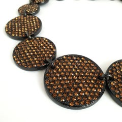 YSL crystal moon necklace 80s