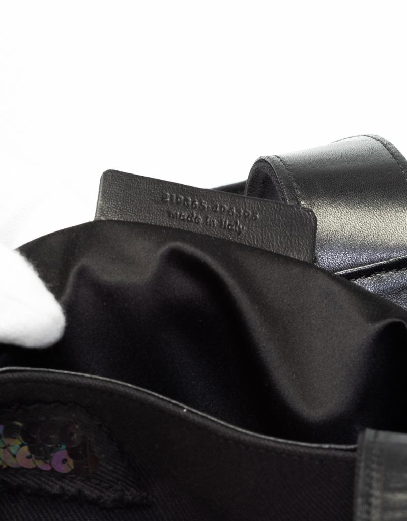 Saint Laurent Canvas Sac Monogram Sequence Tote Bag In Good Condition For Sale In Montreal, Quebec