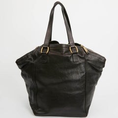 YSL Downtown Brown Calfskin Bag