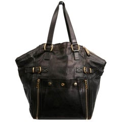 YSL Downtown Brown Calfskin Bag