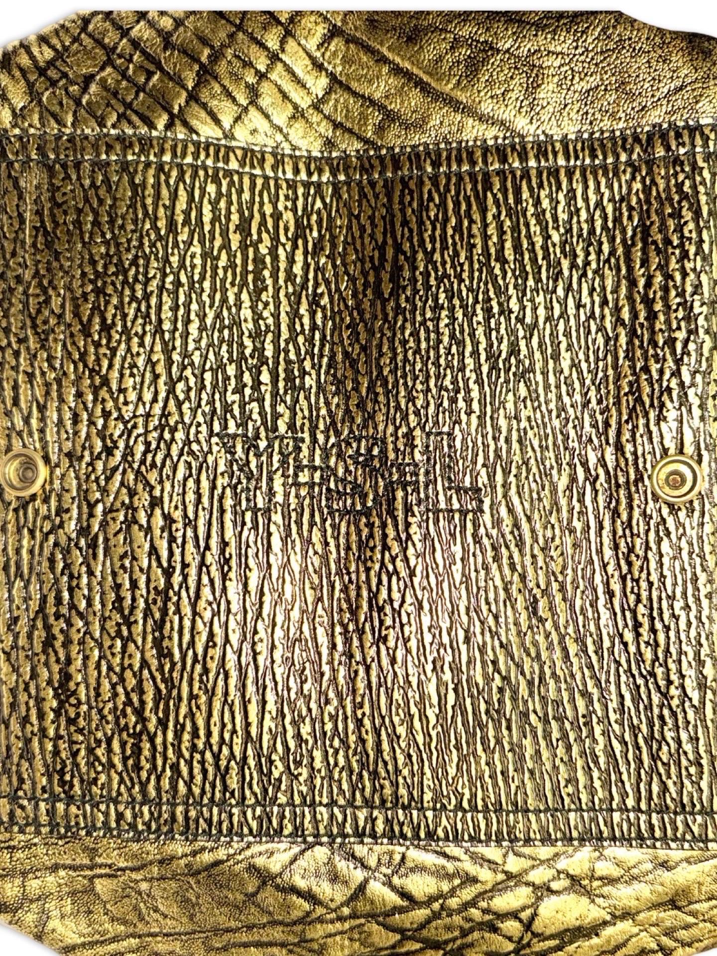 Women's or Men's YSL gold pattern leather tote bag For Sale