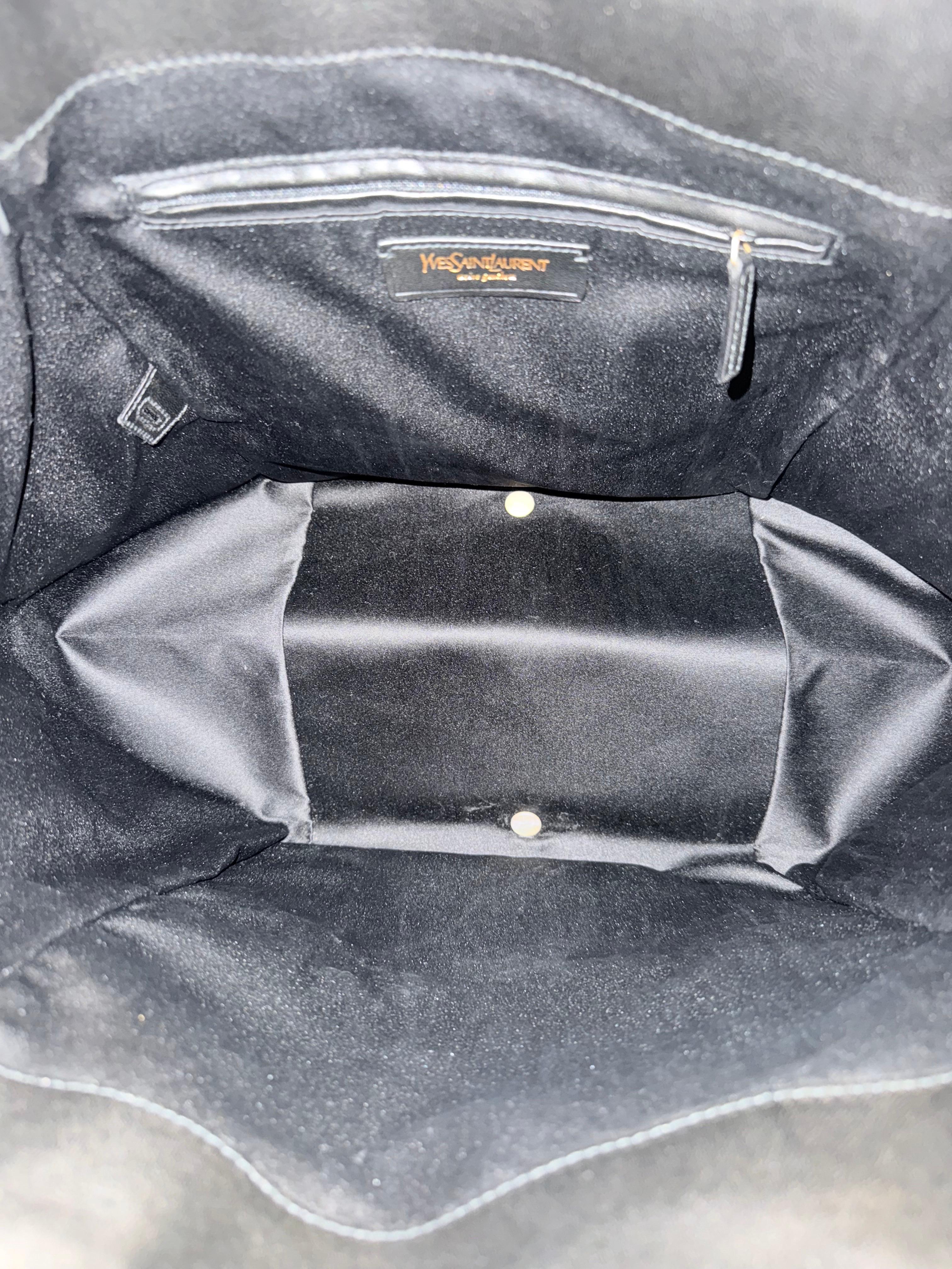 YSL gold pattern leather tote bag For Sale 1