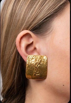 Orecchini Ysl golden '80