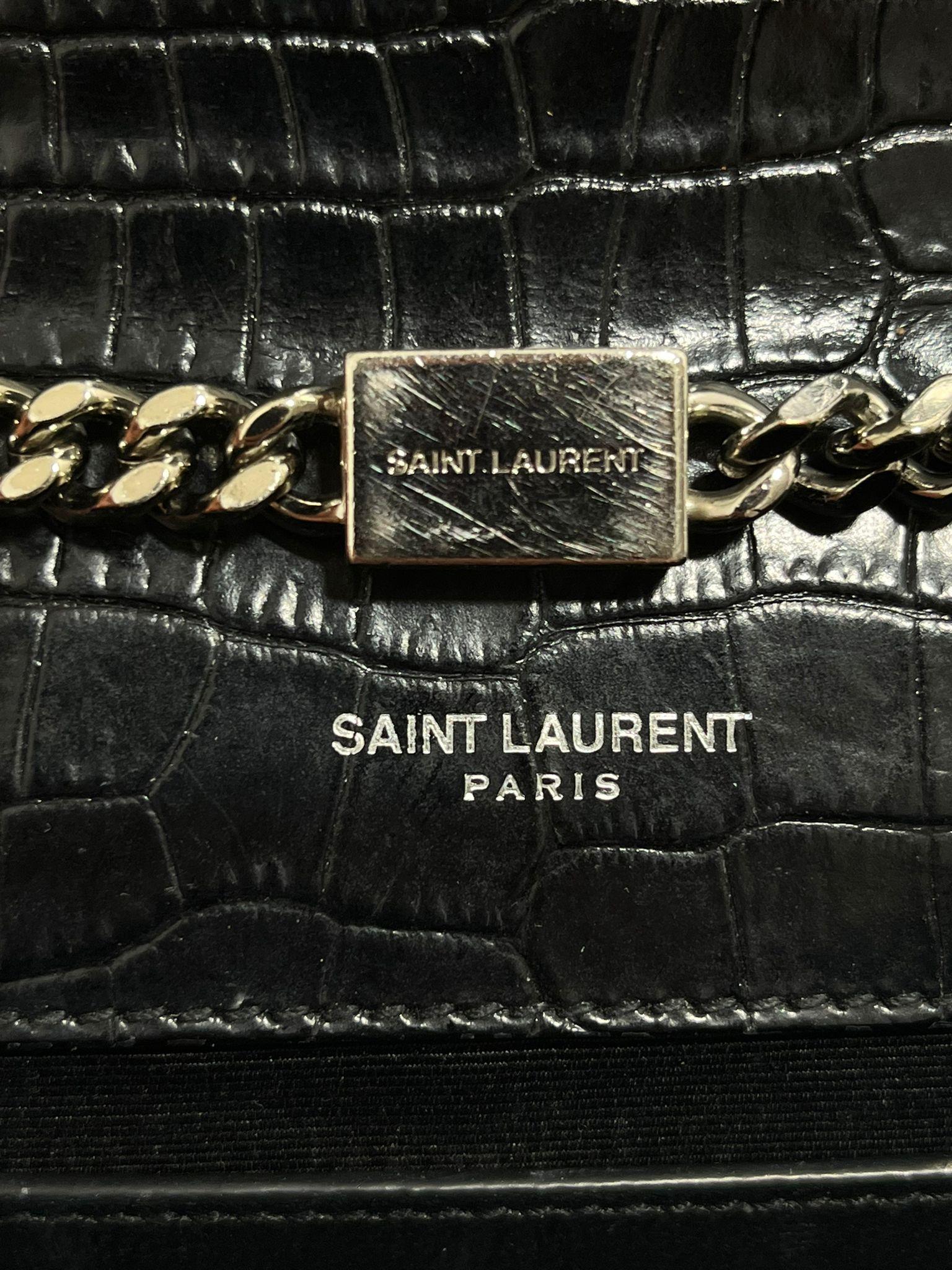 YSL Kate Tasche aus geprägtem Krokodilleder 3