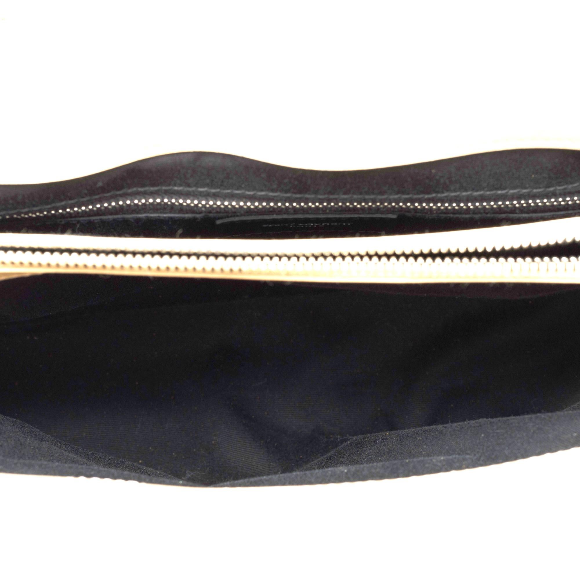 YSL Loulou Medium shoulder bag in beige quilted calf leather, SHW 4