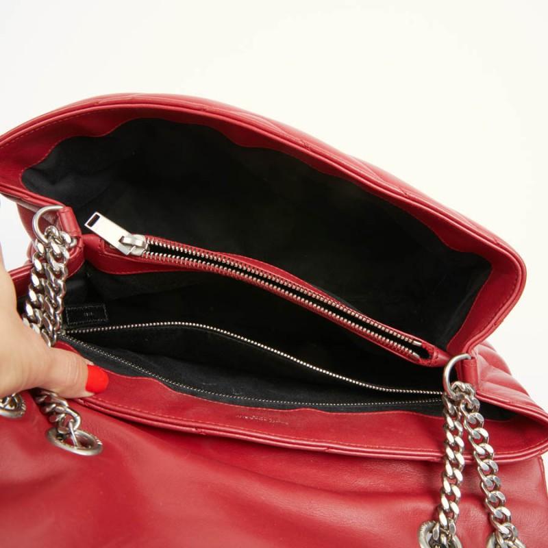 YSL Loulou Sac en cuir rouge 9