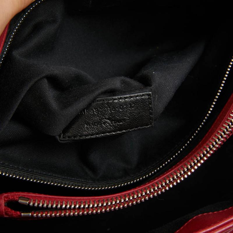 YSL Loulou Sac en cuir rouge 11
