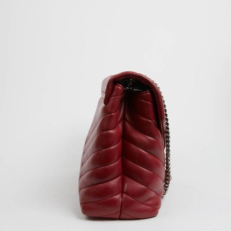 YSL Loulou Sac en cuir rouge 1
