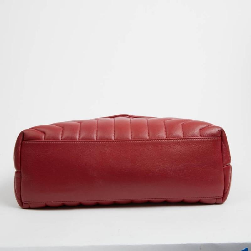 YSL Loulou Sac en cuir rouge 3