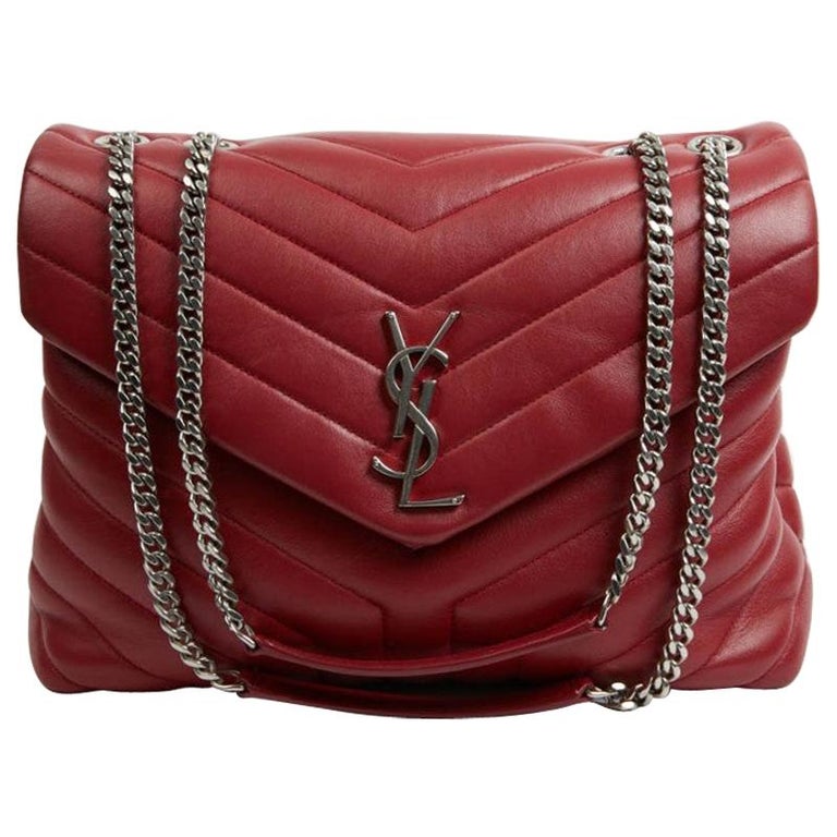 YSL Loulou Red Leather Bag at 1stDibs | ysl bag red, red ysl loulou bag, ysl  loulou medium