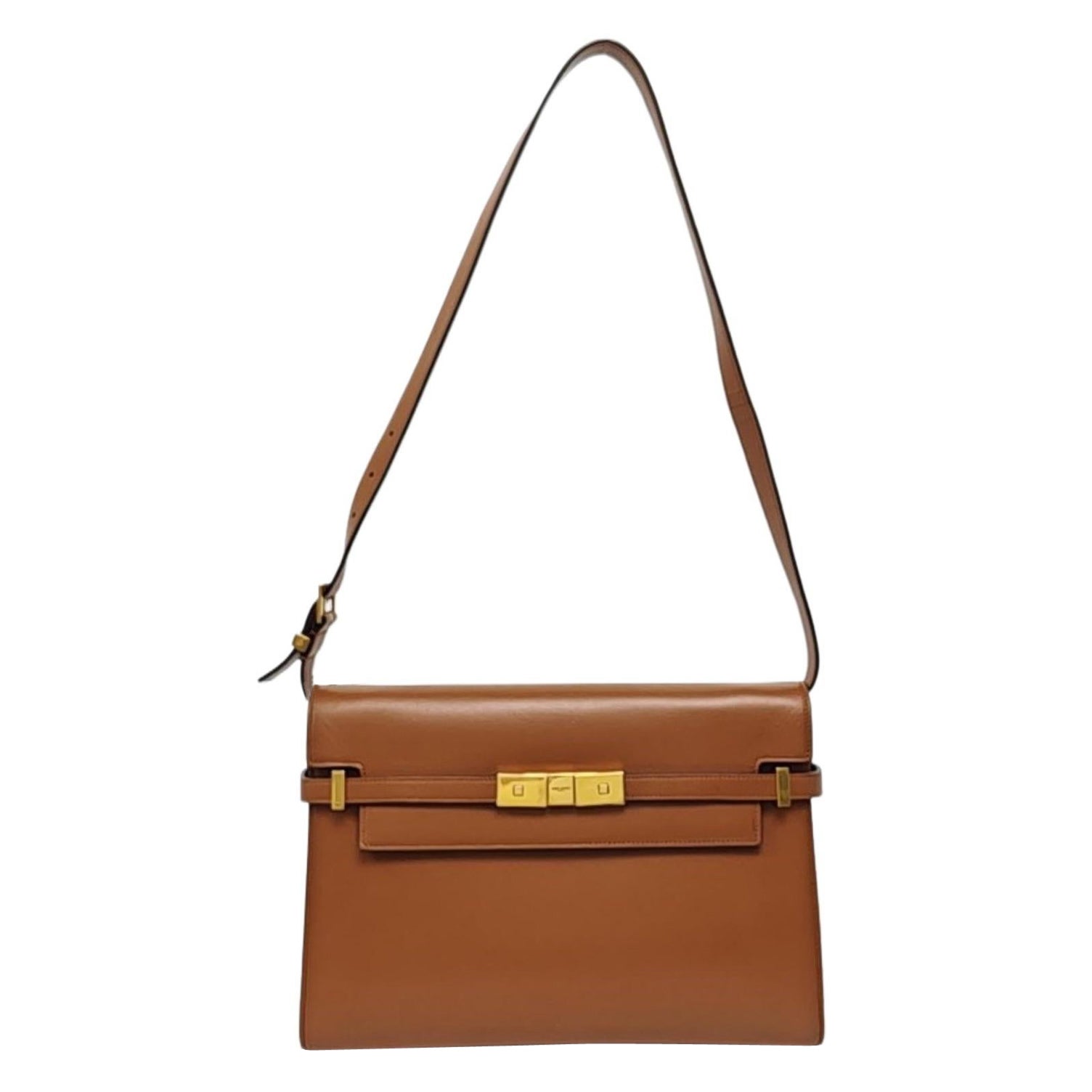 YSL Manhatten Shoulder Bag Brown Shoulder