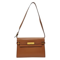 YSL Manhatten Shoulder Bag Brown Shoulder YSL Manhatten Shoulder Bag Brown Shoulder
