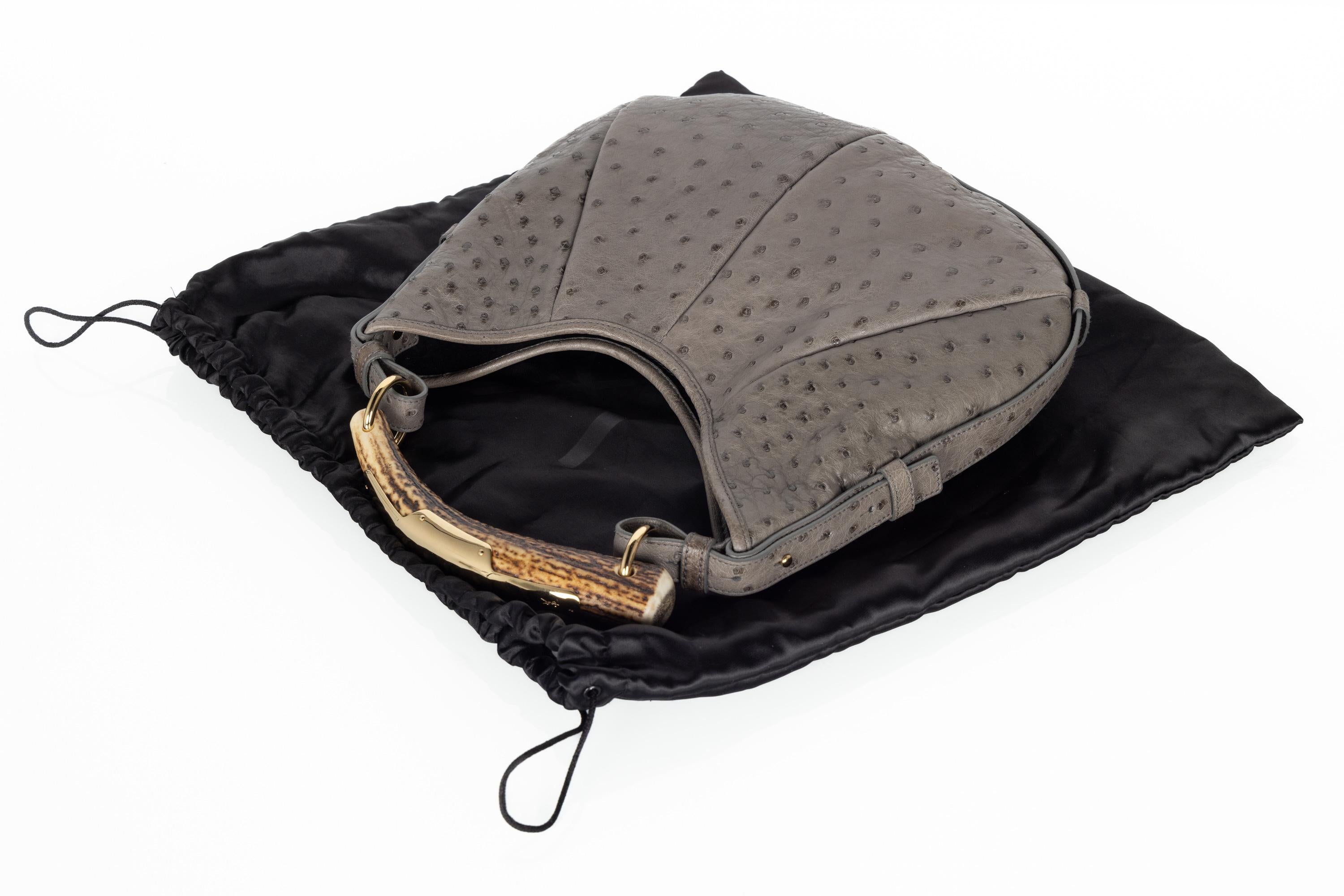 Women's YSL Mombasa Ostrich Leather Bag Limited Edition, 2000s Yves Saint Laurent