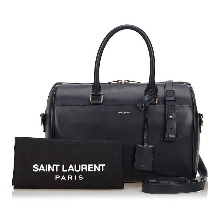 Yves Saint Laurent YSL Navy Blue Classic Duffel 6 Bag For Sale at 1stdibs