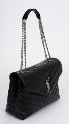 YSL New Black Medium Loulou Ruthenium